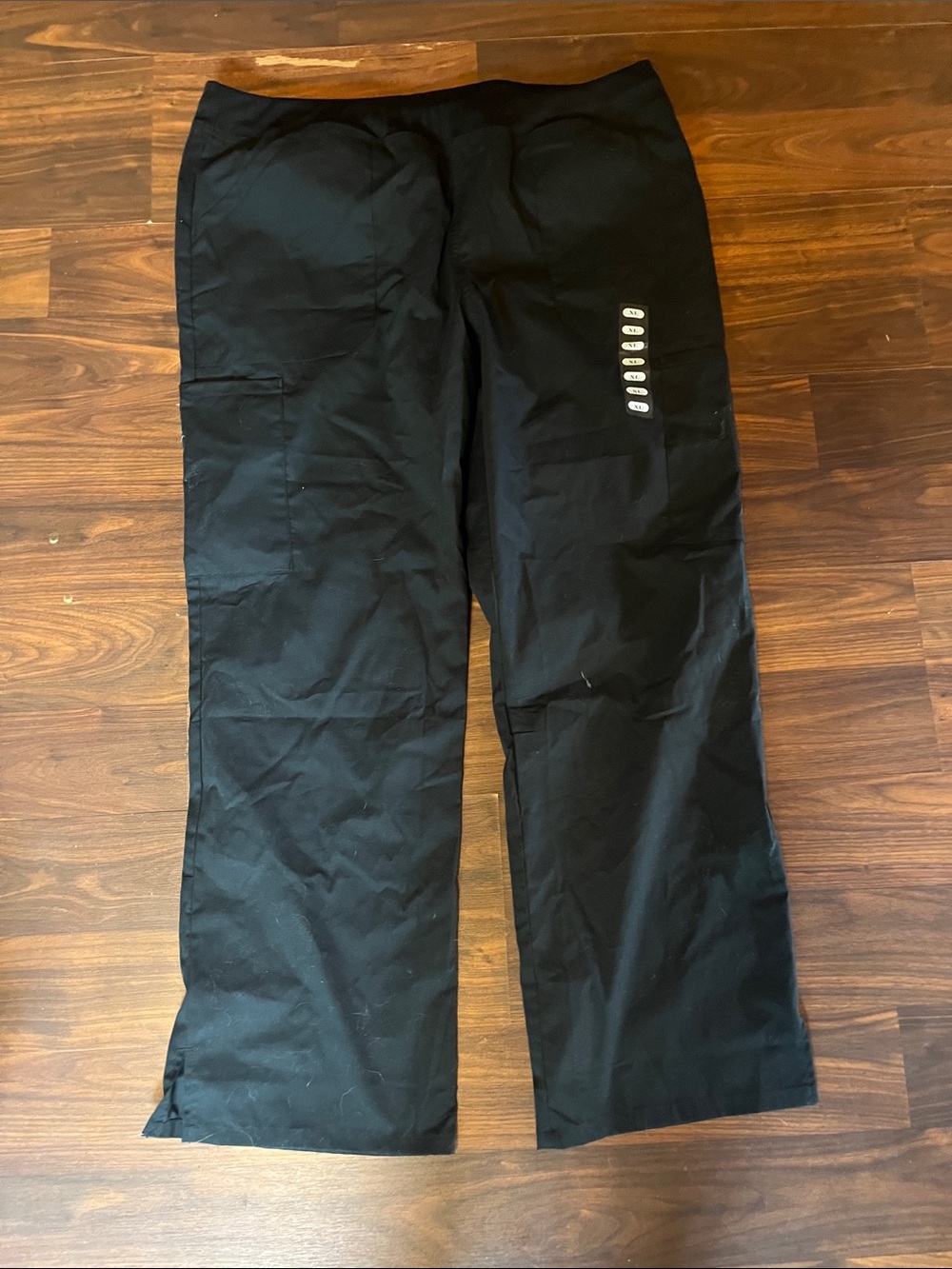 Men's Black Cargo Pants with Zip-Accent Utility Pocket